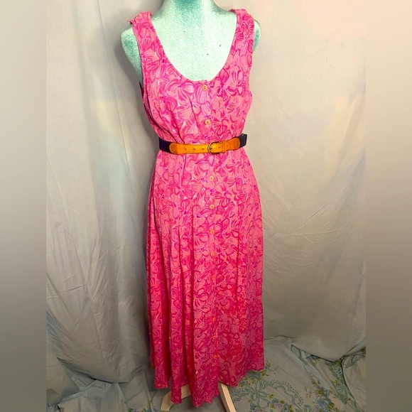 down under Dresses & Skirts - Vintage pink button down dress